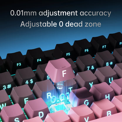AJAZZ AK980 MAX Wired Magnetic Switch Keyboard 0.01mm 8K Mechanical Keyboards Hot Swap ARGB E-sports Games Customized Keyboard