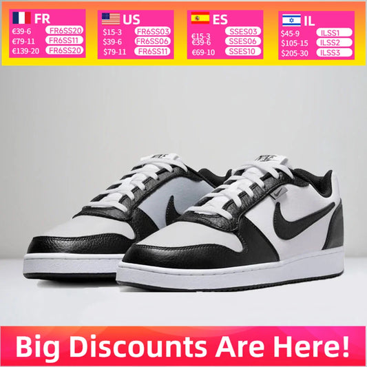 Nike EBERNON Low Premium-sneakers, klassisk retrodesign, bekväm dämpning, slitstark vardagssko, unisex, AQ1774-102