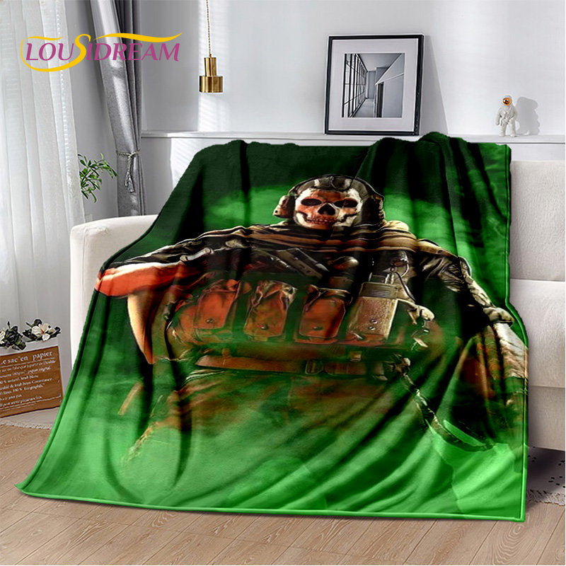 3D COD,Call of Duty Game Gamer Soft Plush Blanket,Flannel Blanket Throw Blanket for Living Room Bedroom Beds Sofa Office Cover
