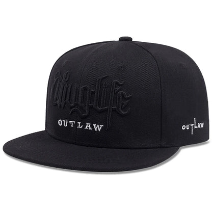 New Children's Thug LIFE Flat Edge Hat Men's Street Hip Hop Hat Women's Outdoor Cycling Fishing Sunshade Adjustable Baseball Hat