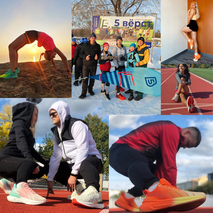 ONEMIX Nové běžecké boty s vrchním polstrováním pro muže – sportovní tréninkové boty pro outdoorové aktivity – protiskluzové a odolné tenisky pro muže