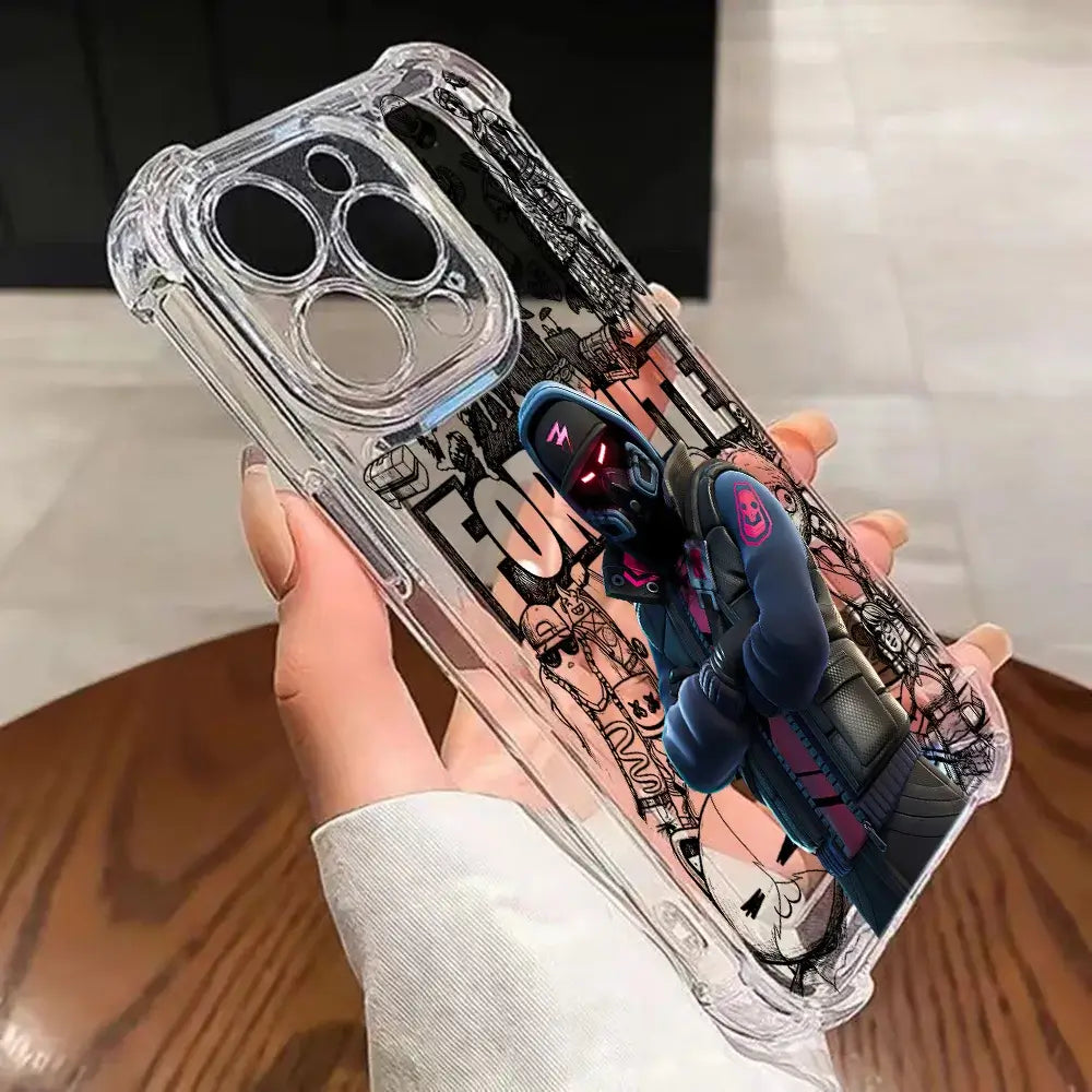 Game Fortnite Phone Case For Samsung Galaxy S26 S25 S24 S23 S22 S21 S20 Edge FE Ultra Plus 4G 5G Anti Fall Clear TPU Cover
