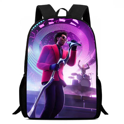 Kids School Backpack Cartoon Fort-nite Bags for Girls Boys Durable Lightweight Large Capacity Breathable
