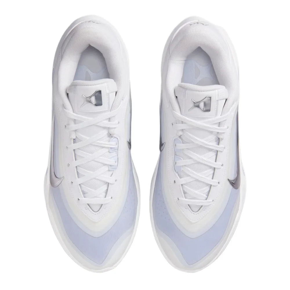 Nike AOne: Minimalistiset, mukavat, pehmustetut ja hengittävät matalavartiset koripallokengät (unisex, valkoiset ja siniset) FZ8606-100