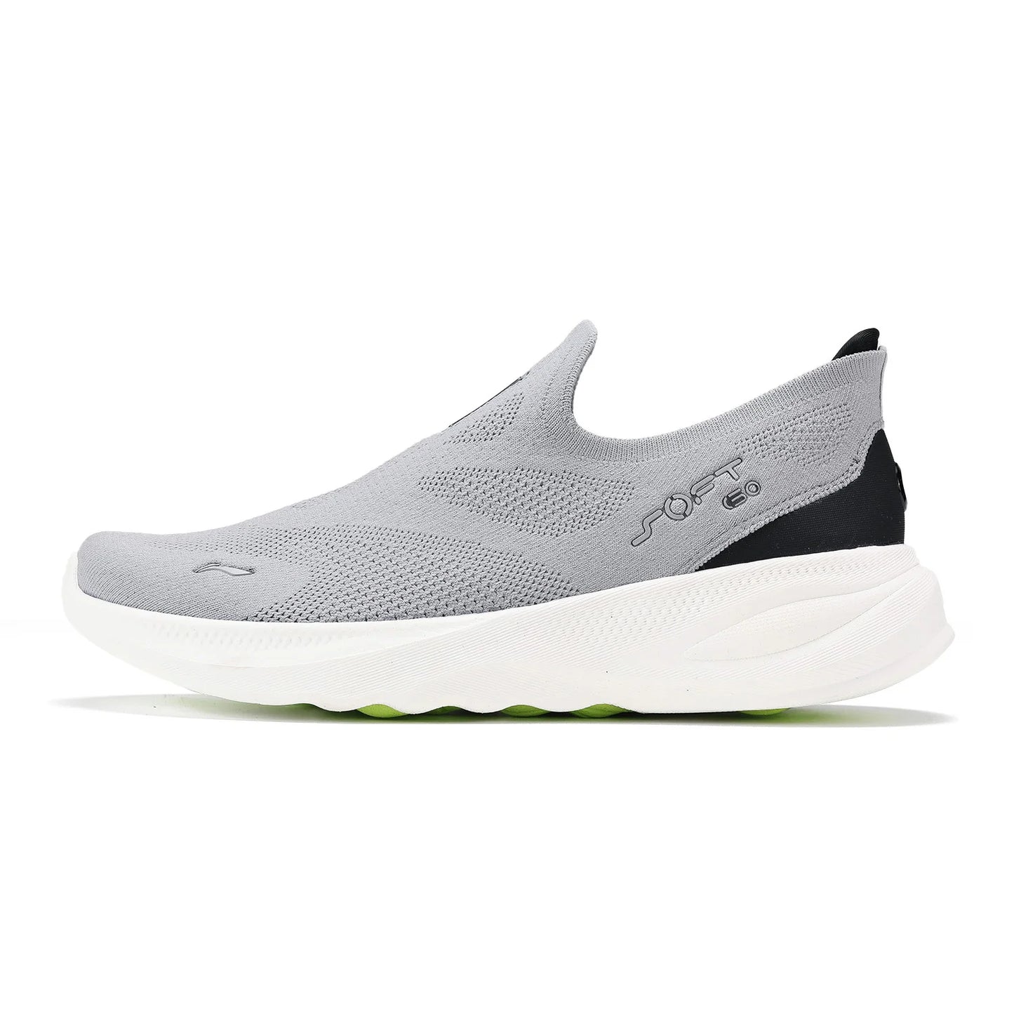 Li-Ning SOFT GO 2 KNIT slip-on wandelschoenen voor heren, casual, dempend, comfortabel en stabiel, LiNing mesh joggingsneakers voor dagelijks sporten AGLV017