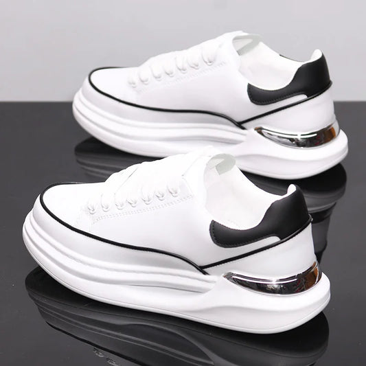 Kleine witte schoenen voor koppels Heren- en damesschoenen Sportschoenen Heren-sneakers Met verhoogde binnenzool Casual sportschoenen