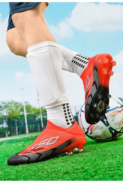 Chaussures de Football originales professionnelles pour hommes, confortables, de haute qualité, bottes de Football rapides pour entraînement, chaussures de Football ultralégères