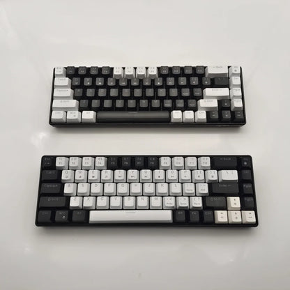 Hot sale HXSJ V800 68 key wired keyboard Hot swappable switch ergonomic ice blue backlight durability gaming mechanical keyboard