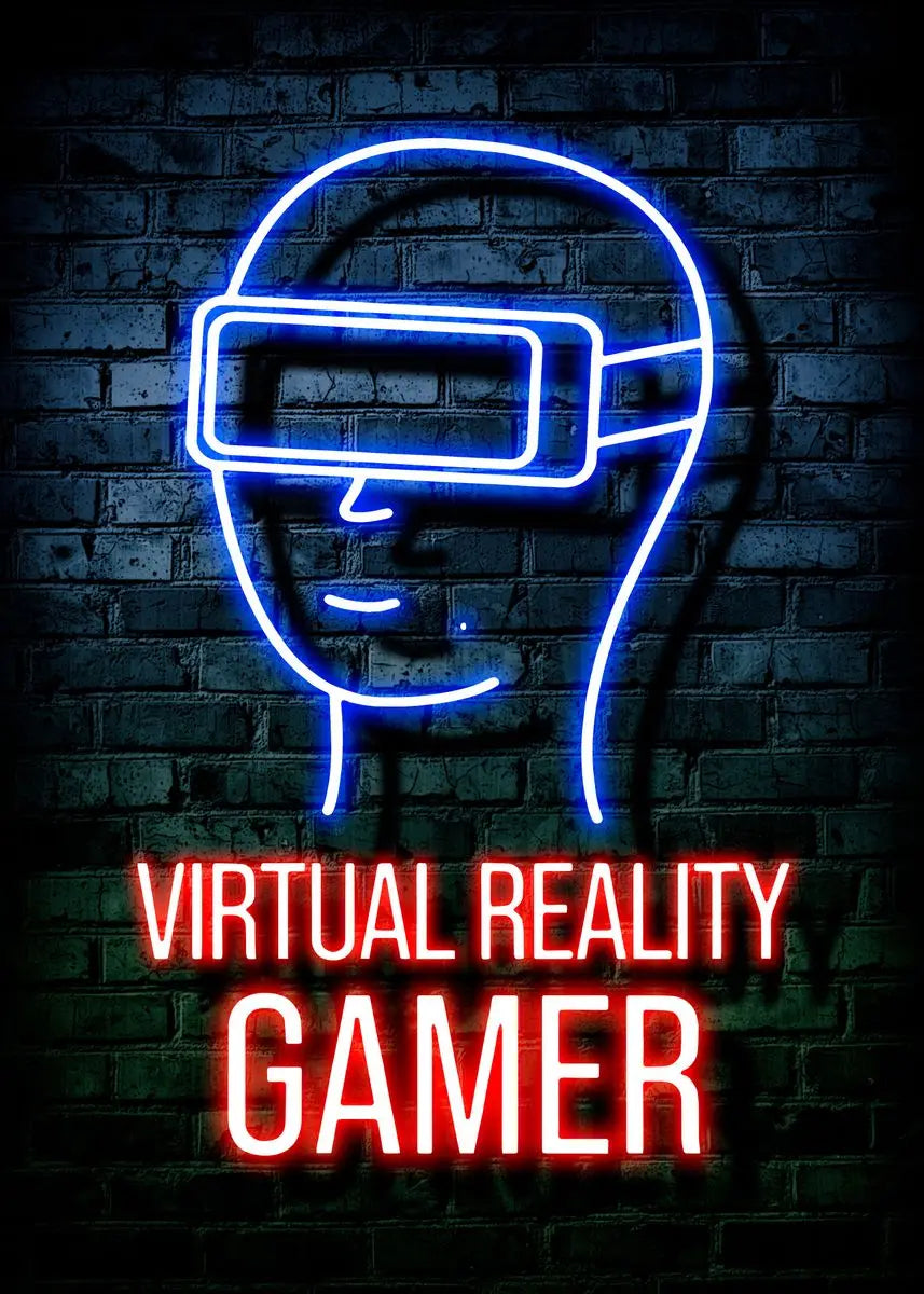 Poster „Nordic Cat and Gaming Controller Quotes“ – moderne Leinwandmalerei als Wandkunst und Wandbild für die Zimmerdekoration von Gamer-Jungen und -Mädchen (nicht Neon)