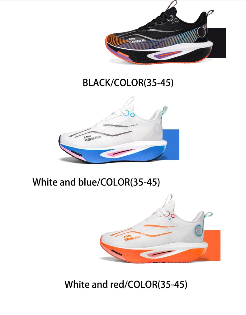 Men's Running Shoes Carbon Plate Professional Breathable Non-slip Cushioning Women's Casual Running Sports Shoes