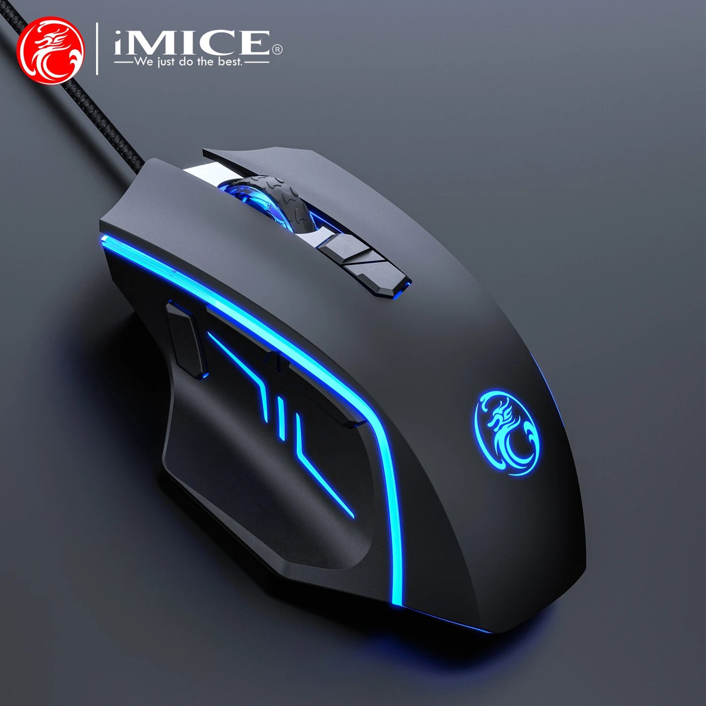 USB Wired Gaming Mouse, RGB Backlit Computer Mice, 8 Keys 7200 DPI High Precision Optical Mouse For Office Laptop Home Computer