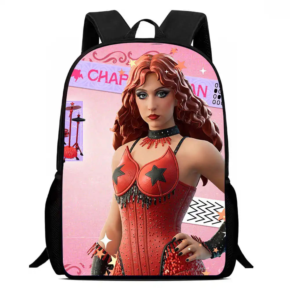Kids School Backpack Cartoon Fort-nite Bags for Girls Boys Durable Lightweight Large Capacity Breathable
