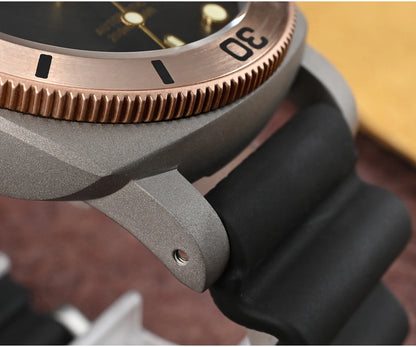 San Martin 42mm Retro Titanium Diver Watch NH35 Automatic Men Mechanical Watches Bronze Bezel Sapphire Luminous Waterproof 200m