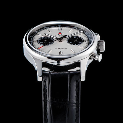 1963 Panda Pilot Chronograph Watch Men 40mm Air Force Sapphire Senior ST1901 Mechanical Wristwatches Retro Clock Men's Watch