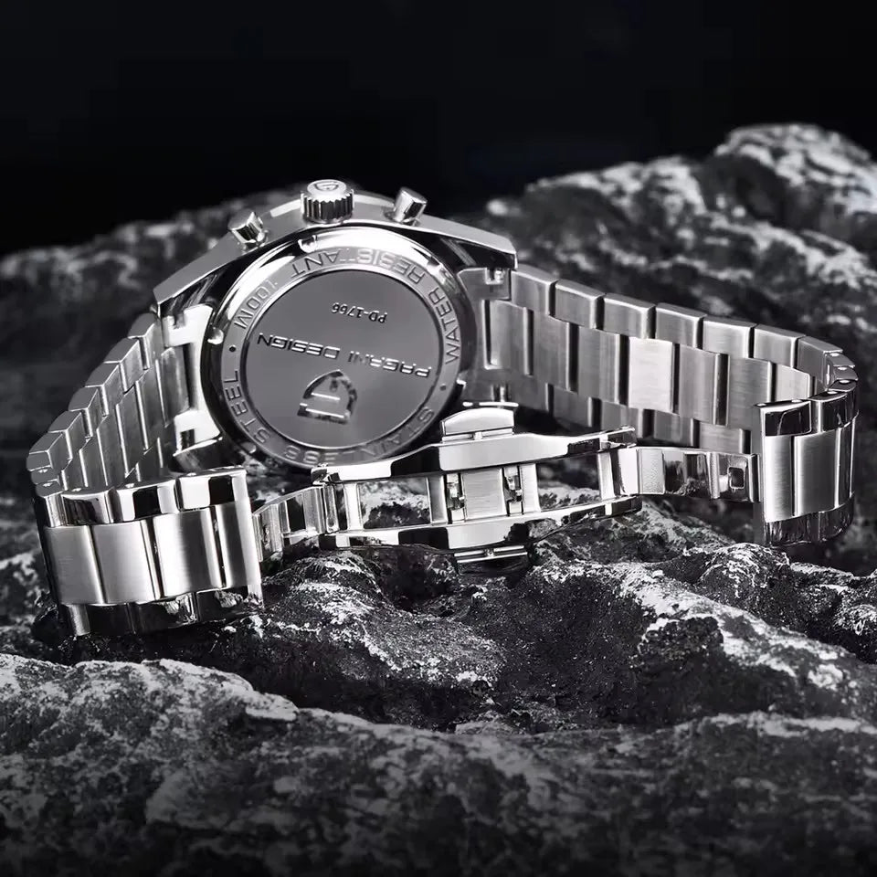 PAGANI DESIGN New 2026 Retro Luminous Moon Watch Men's Quartz Speed Sport Chronograph AR Sapphire Mirror VK64 Steel Men's Watches