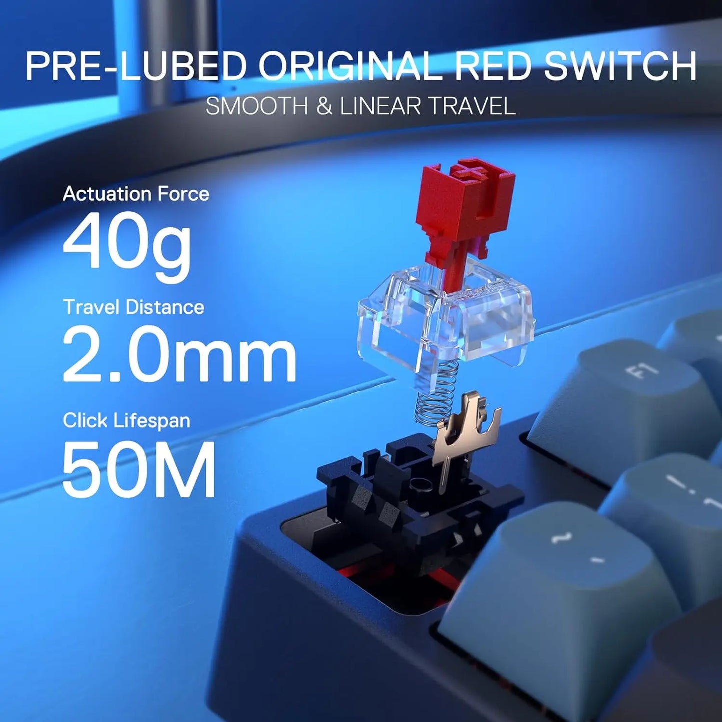 Redragon K582 SE Wired RGB 104 Keys Mechanical, Dynamic 16.8M RGB Backlit Gaming Keyboard, Red Switches