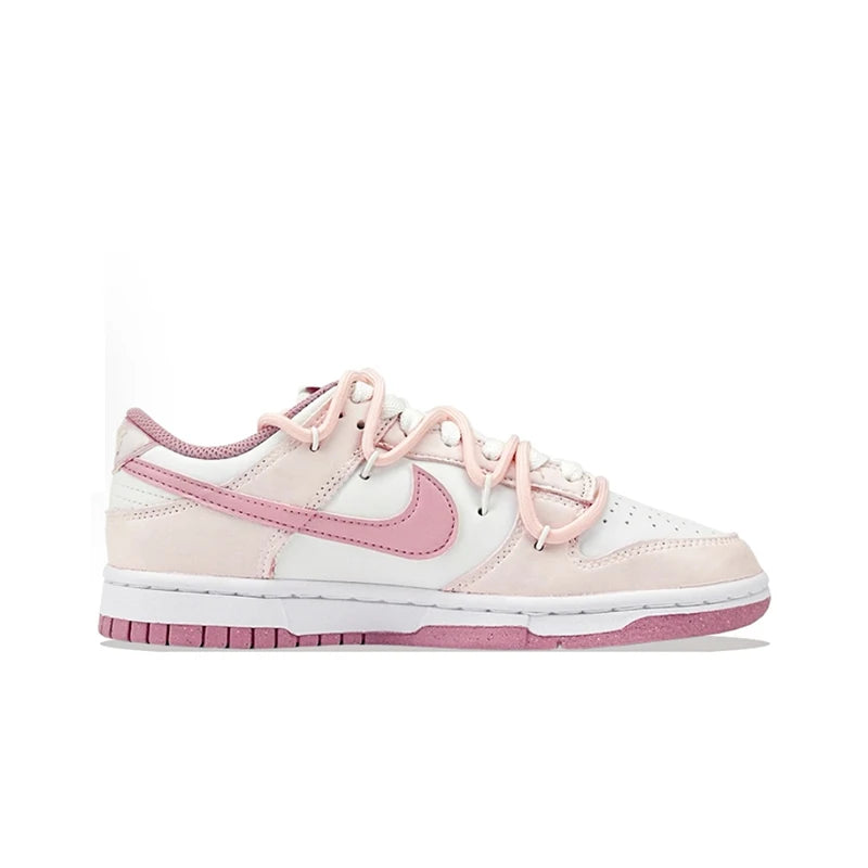 Räätälöidyt lenkkarit Nike Dunk Low Honey Rose, käsinmaalatut sydämet, muodikkaat, monipuoliset, pehmustetut ja kulutusta kestävät naisten kengät