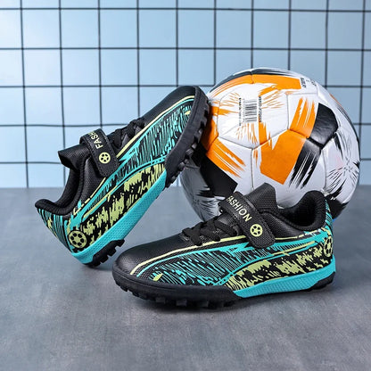 Chaussures de football pour hommes, légères, antidérapantes, crampons de football TF, chaussures de sport pour garçons, chaussures de terrain synthétique, chaussures de futsal pour l'extérieur, chaussures de sport.
