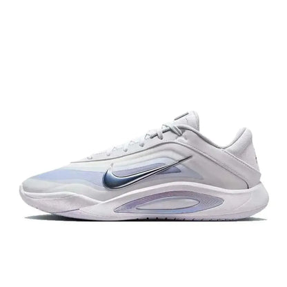 Nike AOne: Minimalistiset, mukavat, pehmustetut ja hengittävät matalavartiset koripallokengät (unisex, valkoiset ja siniset) FZ8606-100