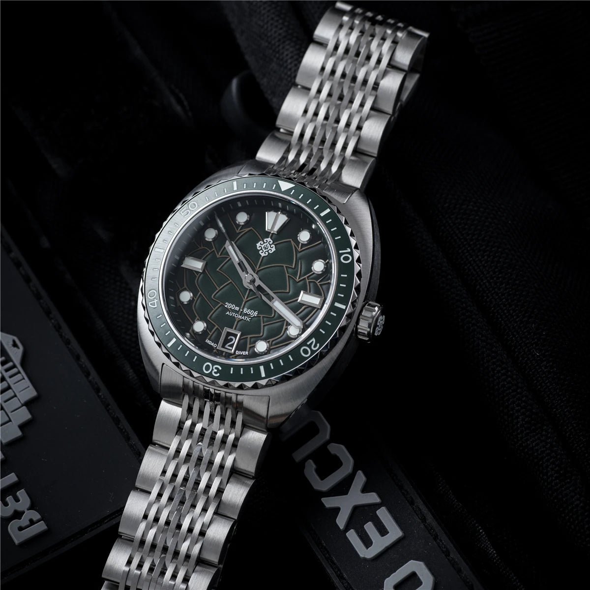 IXDAO IPOSE 2026 New Men's Automatic Mechanical Watch Poseidon Pattern Diving Watch 20Bar Stainless Steel BWG-9 Reloj Hombre