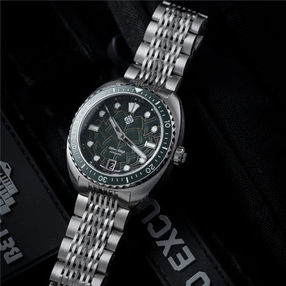 IXDAO IPOSE 2026 New Men's Automatic Mechanical Watch Poseidon Pattern Diving Watch 20Bar Stainless Steel BWG-9 Reloj Hombre