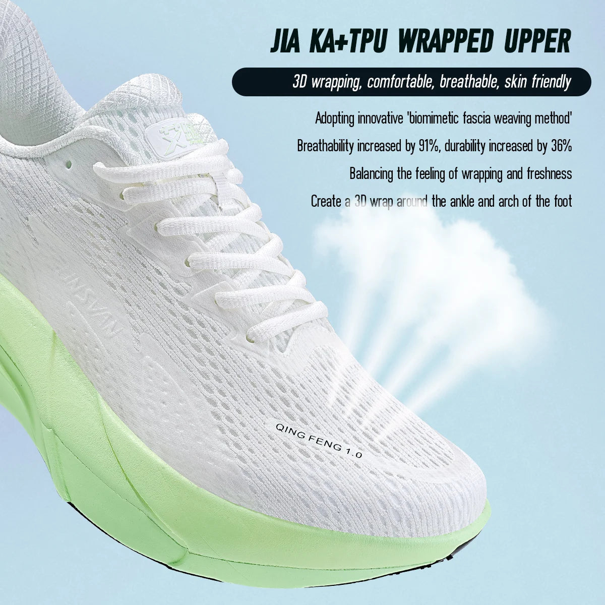 IRUNSVAN Carbon Fiber Sneakers Beginner/Advanced Running Shoes Breathable and Comfortable Thick Bottom Training Shoes Unisex 130