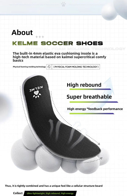 Kelme-lasten jalkapallokengät Tf Nail -kengät ala-asteen oppilaille, tekonurmelle sopivat viiden pelaajan jalkapallokengät