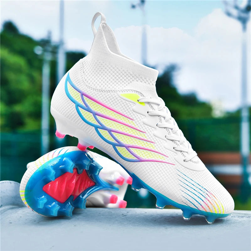 Chaussures de Football antidérapantes pour hommes, bottes de Football TF/FG, respirantes, pour l'extérieur, basses, antidérapantes, baskets de sport