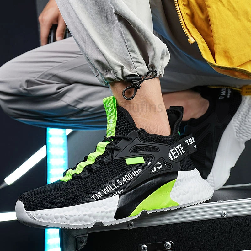 Men's New Sneakers Light Casual Fashion Running Elastic Leisure Outdoor Mesh Summer Sports Tennis Walking Shoes 2025 Size