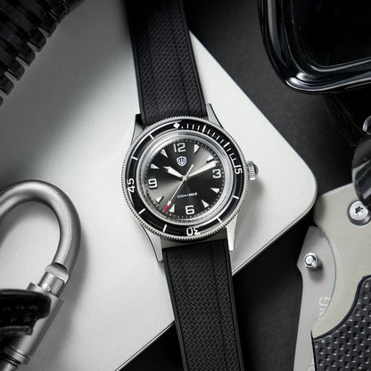 Watchdives WD50Q 38mm Watch Stainless Steel VH31 Sweep Seconds Quartz Movement Men Watches Bubble Sapphire Luminous Waterproof