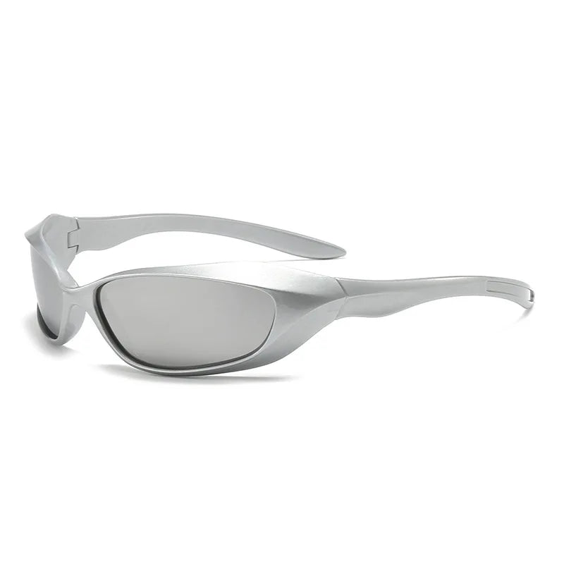KLASSNUM Y2K Punkowe okulary sportowe dla mężczyzn i kobiet Future Sense Okulary przeciwsłoneczne Markowe designerskie imprezowe z ochroną UV400 Modne okulary ochronne Nowość