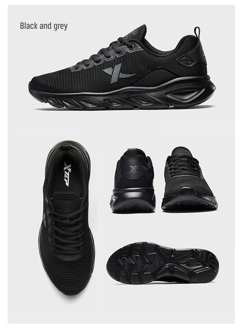 Xtep Running Shoes for Men 2025 Spring Sweat-Absorbing Sports Shoes Wear-Resistant Stability Sporty Sports Sneakers 880119115131