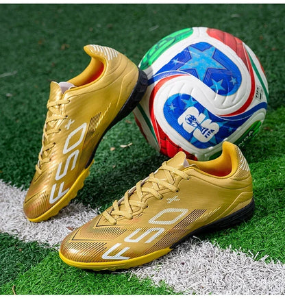 Nouvelles chaussures de football pour hommes, chaussures d'entraînement, baskets professionnelles, chaussures de match sur gazon, chaussures de football antidérapantes pour l'extérieur, chaussures de sport ultralégères,