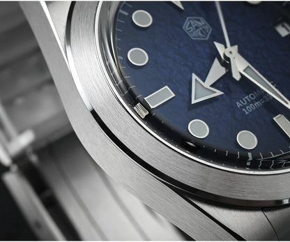 San Martin New 39mm Sport Watch Enamel Dial NH35 Automatic Mechanical Men Dress Watch Sapphire Waterproof 100m Luminous SN0053