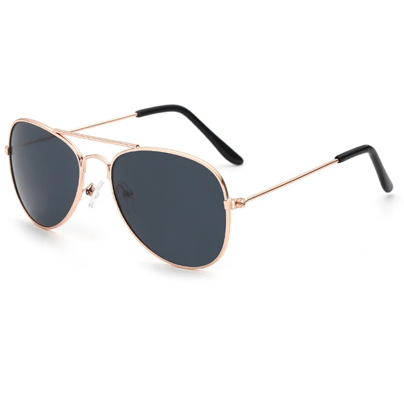 Ochelari de soare pentru copii de la mărci de modă, ochelari cu lentile oglindă, ochelari de soare metalici în stil pilot pentru fete și băieți, ochelari de soare pentru copii, ochelari pentru copii, ochelari de protecție