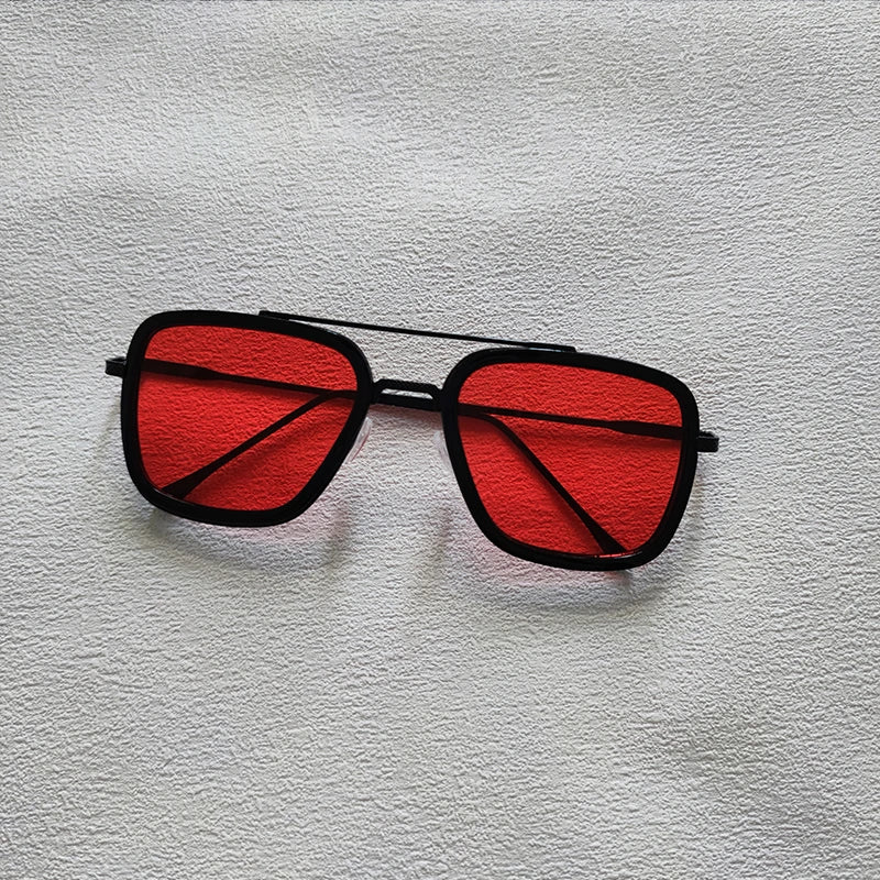 Ochelari de soare pătrați pentru bărbați, ochelari de soare metalici în stil steampunk pentru femei, ochelari de soare la modă pentru activități în aer liber, accesoriu unisex