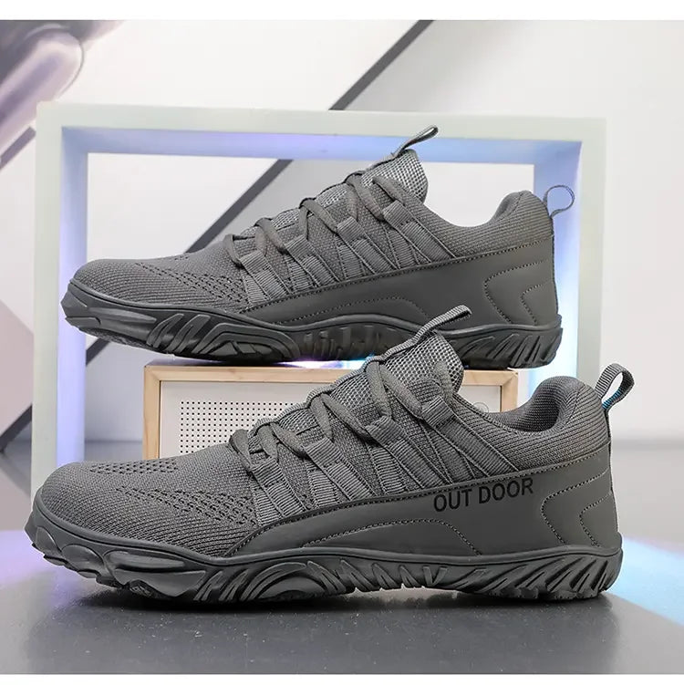 Simple Men's Shoes Lightweight Hiking Sports 2025 Wide Toe Barefoot Shoes Multifunctional Casual Mesh Breathable Walking Shoes