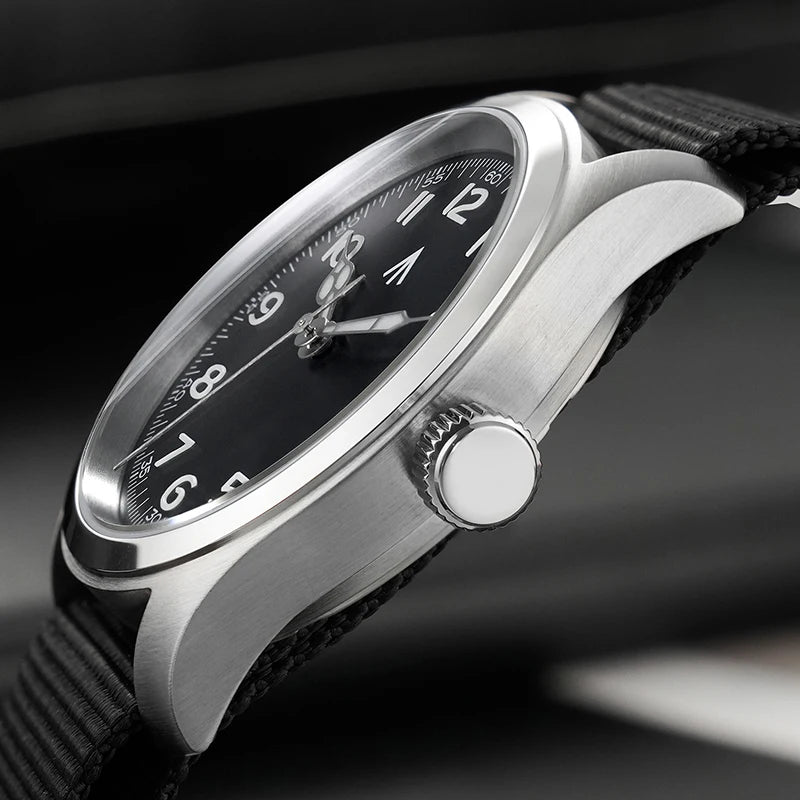 Militado ML08 Quartz Watch VH31/Ronda 515 Quartz Movement Vintage Watch Double Domed Sapphire Crystal BGW9 Luminous Men's Watch