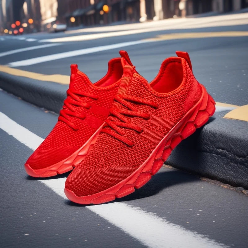 Sneakers til mænd i let mesh, damesko, casual flade sko, løbesko til mænd, bløde tennissko, åndbare herresneakers