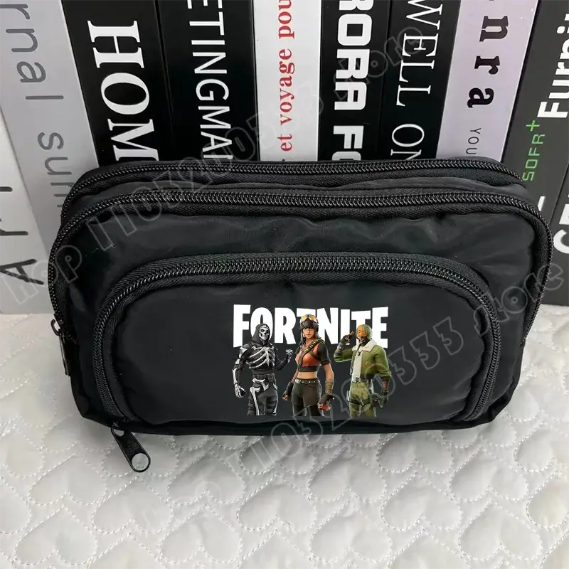 Fortnite Pen Box Creative Game Pattern Pencil Case Harajuku Storage Bag Boy Girl Back to School Supplies Birthday Party Gifts