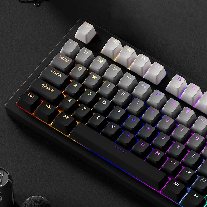132 Keys OEM Profile Gradient backlit RGB Keycaps For Cherry Mx Switch Mechanical Gamer Keyboard PBT Keycap ISO Layout Key caps