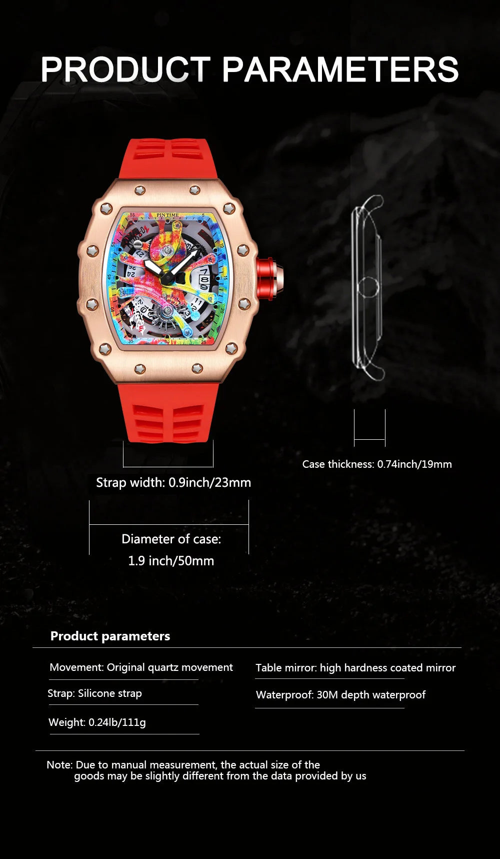 Coole herenhorloges Luxe modieuze siliconen tonvormige horloges Skelet waterdichte kwarts polshorloges Klok Relogio Masculino