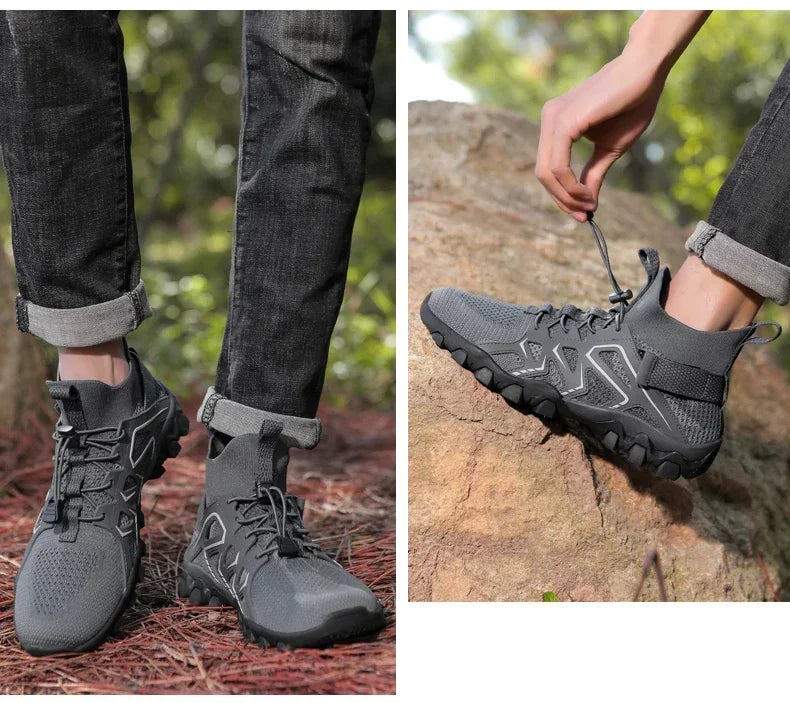 Unisex Breathable Quick-Drying Fishing Water Sport Shoes Summer Upstream Barefoot Aqua Boots Outdoor Non-Slip Women Beach Shoes