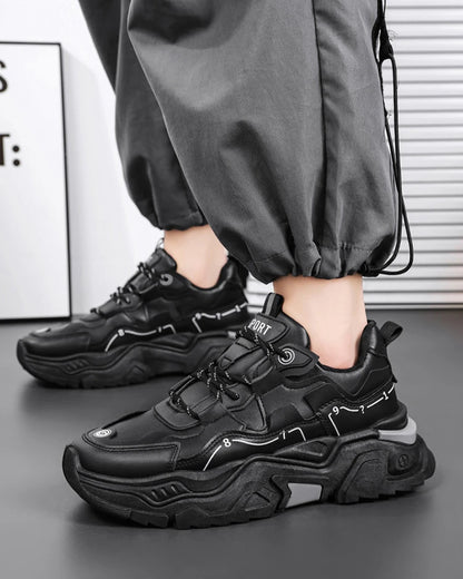 Chaussures de sport décontractées à semelles épaisses pour hommes, baskets polyvalentes quatre saisons pour étudiants en plein air, confortables, nouvelle collection