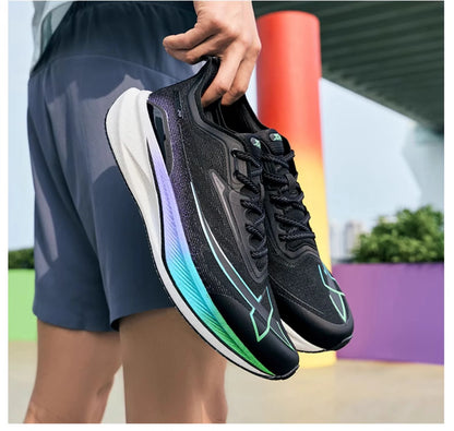 Xtep 2000KM 2.0 Running Shoes for Men, Summer Professional TPU Shock Absorption Sneakers (Suggest Half Size Down) 876219110043