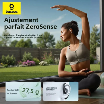 Baseus Eli Sport 2 avoimetyyppiset langattomat kuulokkeet, Bluetooth 6.0, OWS-kuulokkeet, korkean resoluution ääni LDAC-tuella, OWS-kuulokkeet, korvakoukulla varustetut urheilukuulokkeet