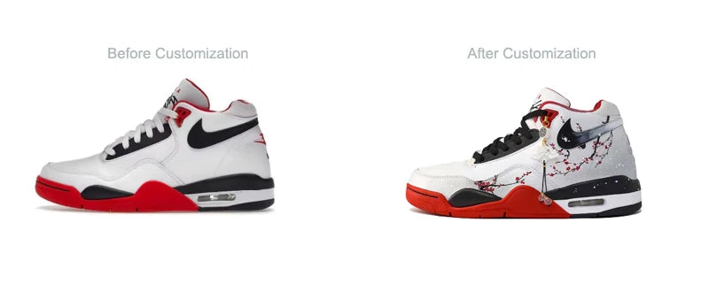 Räätälöidyt Nike Flight Legacy Plum Blossom -lenkkarit, lumivalkoiset, kiinalaistyyliset retro-koripallokengät, keskikorkeat, riipuksella, miehille