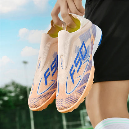 Chaussures de Football pour hommes, bottes de Football ultralégères pour adultes, crampons d'intérieur, antidérapants, Fg sur gazon, confortables, nouvelle collection