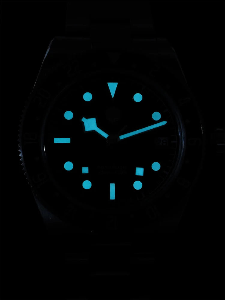 San Martin 39mm NH34 GMT Men's Luxury Watch Bidirectional Aluminum Bezel Automatic Mechanical Sapphire 100M Waterproof SN0109