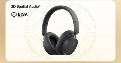 Baseus Bowie D05 Bluetooth 5.3 Wireless Headphones with 40mm HiFi Driver, 70H Battery Life, Spatial Audio, Foldable Over-Ear Headset